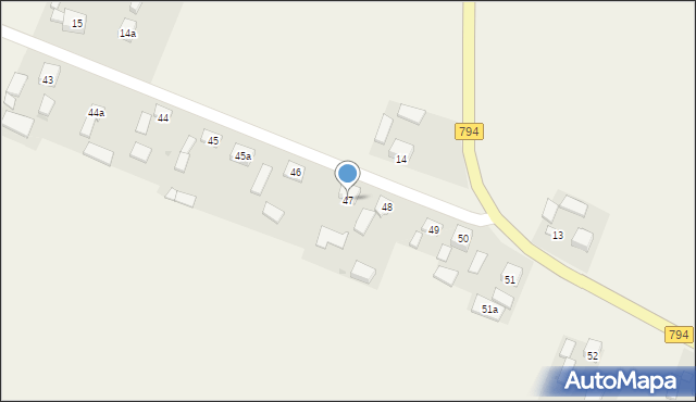 Zadroże, Jangrocka, 9, mapa Zadroże