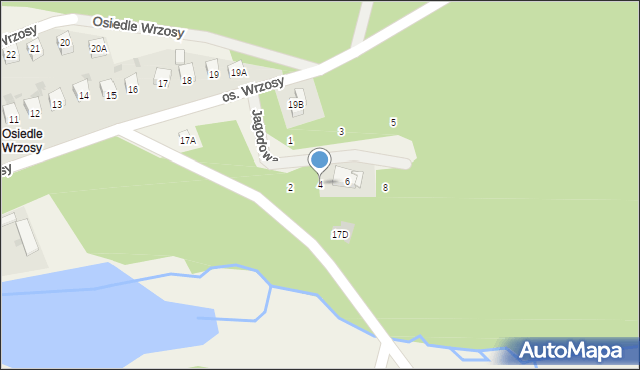 Zagnańsk, Jagodowa, 4, mapa Zagnańsk