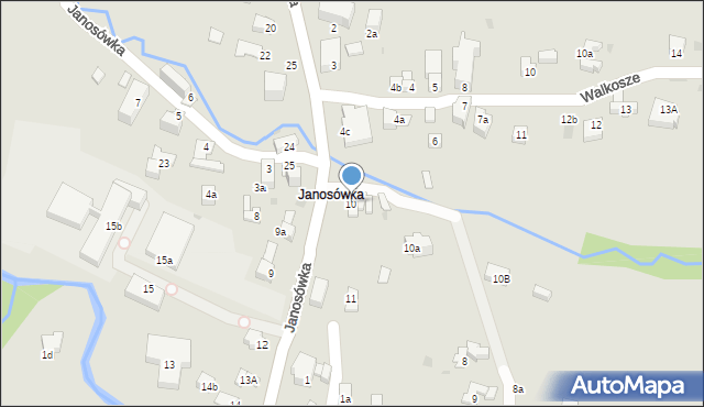 Zakopane, Janosówka, 10, mapa Zakopanego