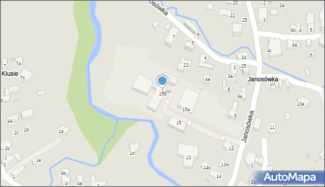 Zakopane, Janosówka, 15b, mapa Zakopanego