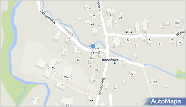 Zakopane, Janosówka, 3, mapa Zakopanego