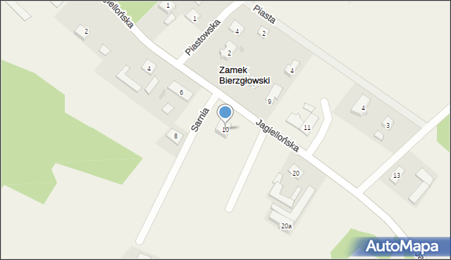 Zamek Bierzgłowski, Jagiellońska, 10, mapa Zamek Bierzgłowski