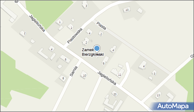 Zamek Bierzgłowski, Jagiellońska, 7, mapa Zamek Bierzgłowski