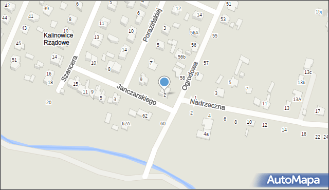 Zamość, Janczarskiego Czesława, 2, mapa Zamościa