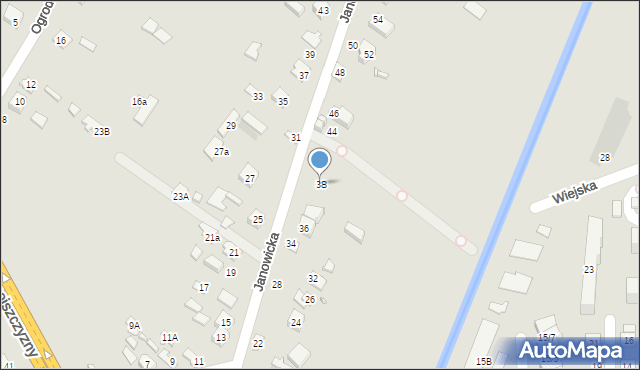 Zamość, Janowicka, 38, mapa Zamościa