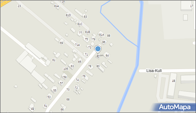 Zamość, Janowicka, 82, mapa Zamościa