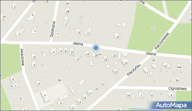 Żarki-Letnisko, Jasna, 16, mapa Żarki-Letnisko