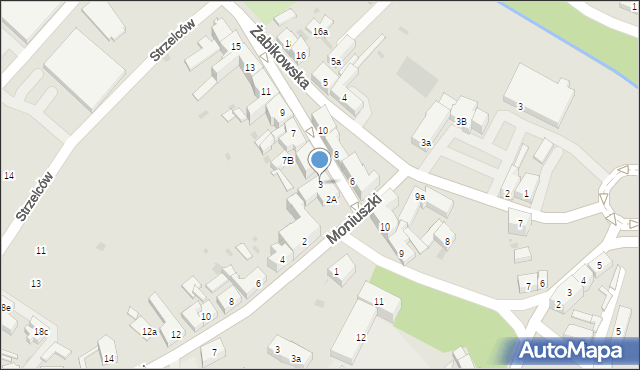 Żary, Jagiellońska, 3, mapa Żary