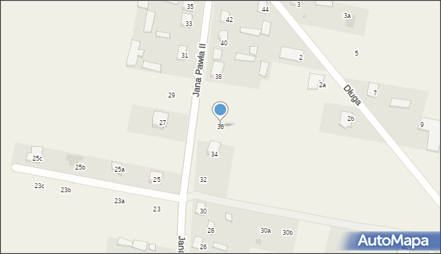 Zatory, Jana Pawła II, 36, mapa Zatory