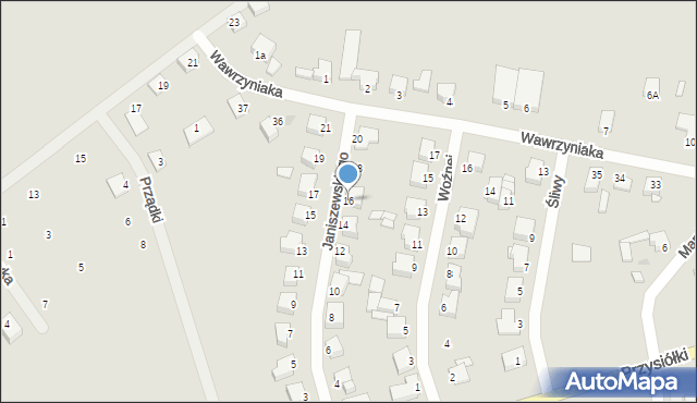 Zbąszyń, Janiszewskiego, 16, mapa Zbąszyń