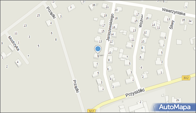 Zbąszyń, Janiszewskiego, 9, mapa Zbąszyń