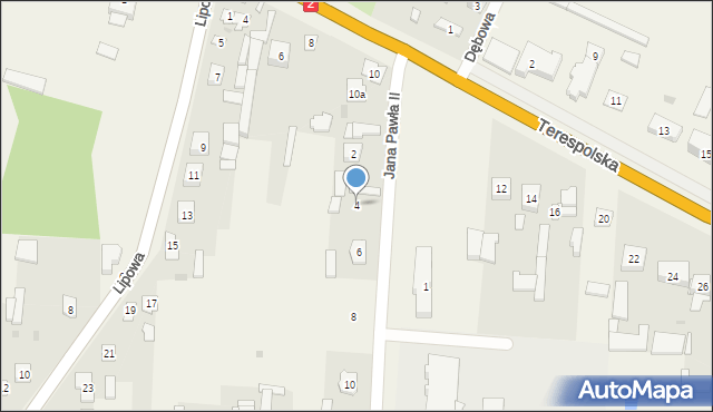 Zbuczyn, Jana Pawła II, 4, mapa Zbuczyn