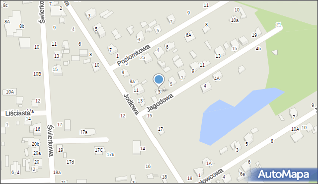 Zduńska Wola, Jagodowa, 3, mapa Zduńska Wola