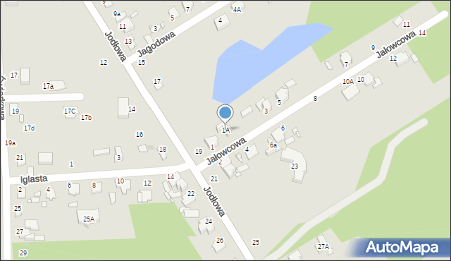 Zduńska Wola, Jałowcowa, 1A, mapa Zduńska Wola