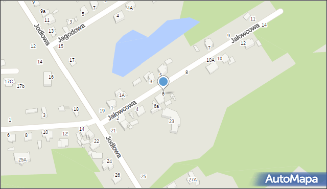 Zduńska Wola, Jałowcowa, 6, mapa Zduńska Wola