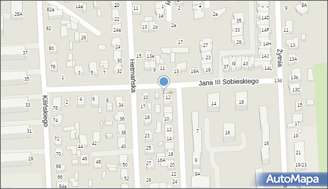 Zduńska Wola, Jana Kazimierza, 2, mapa Zduńska Wola