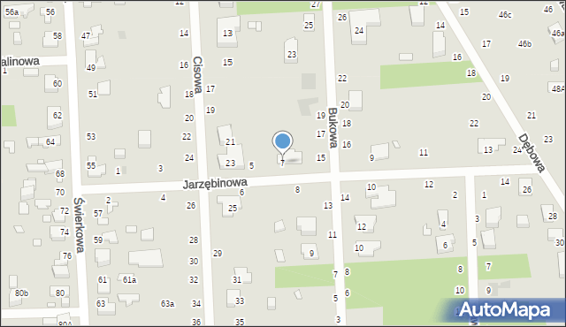 Zduńska Wola, Jarzębinowa, 7, mapa Zduńska Wola