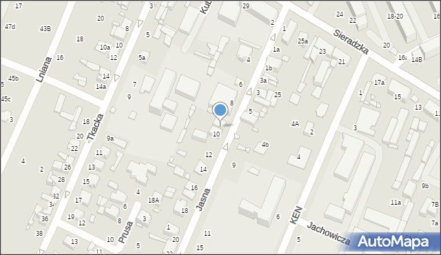 Zduńska Wola, Jasna, 10a, mapa Zduńska Wola