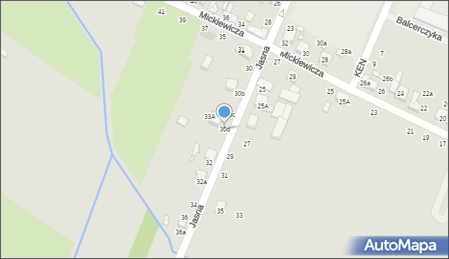 Zduńska Wola, Jasna, 30d, mapa Zduńska Wola