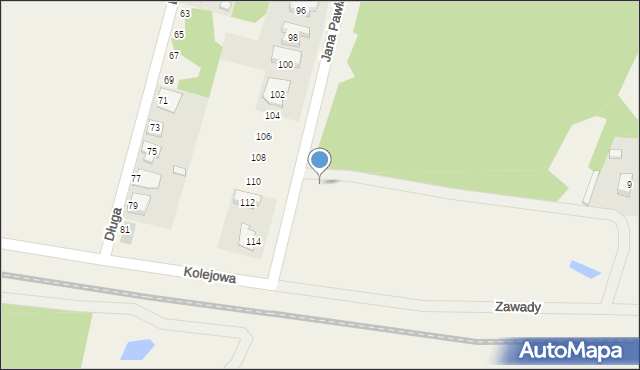 Zduny, Jana Pawła II, 49, mapa Zduny