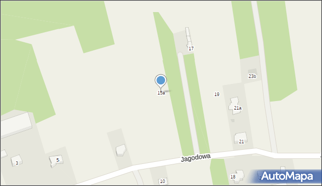 Żdżary, Jagodowa, 15a, mapa Żdżary