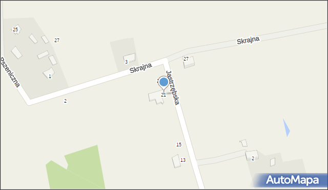 Żelechów, Jastrzębska, 21, mapa Żelechów