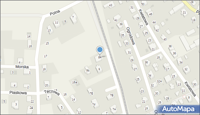 Żelistrzewo, Jabłoniowa, 9A, mapa Żelistrzewo