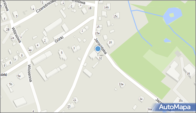 Żerków, Jarocińska, 33, mapa Żerków