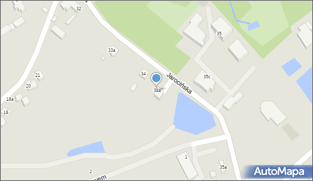 Żerków, Jarocińska, 34a, mapa Żerków