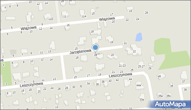 Zgierz, Jarzębinowa, 18, mapa Zgierz