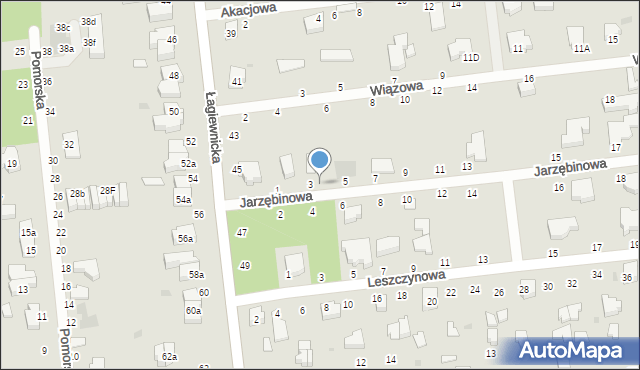 Zgierz, Jarzębinowa, 3a, mapa Zgierz