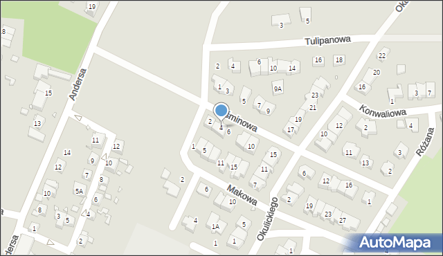 Zgorzelec, Jaśminowa, 4, mapa Zgorzelec