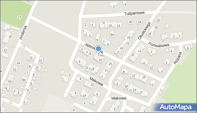 Zgorzelec, Jaśminowa, 8, mapa Zgorzelec