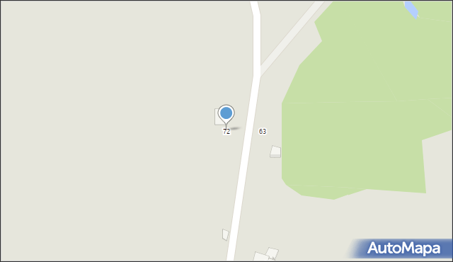 Zielona Góra, Jany, 72, mapa Zielona Góra