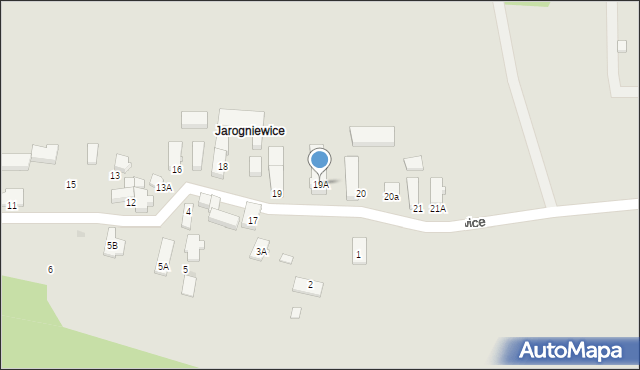 Zielona Góra, Jarogniewice, 19A, mapa Zielona Góra