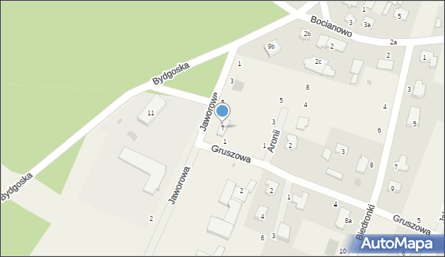 Zielonka, Jaworowa, 7, mapa Zielonka