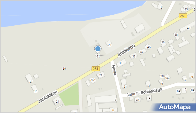 Żnin, Janickiego Klemensa, 21, mapa Żnin