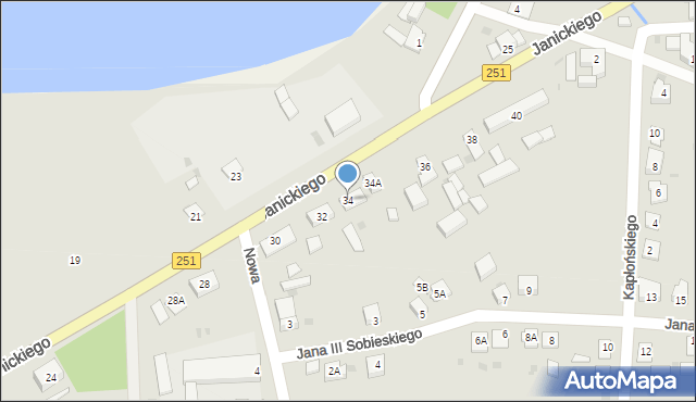 Żnin, Janickiego Klemensa, 34, mapa Żnin