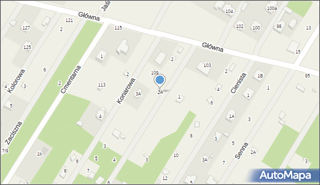 Zofiówka, Jałowcowa, 2A, mapa Zofiówka