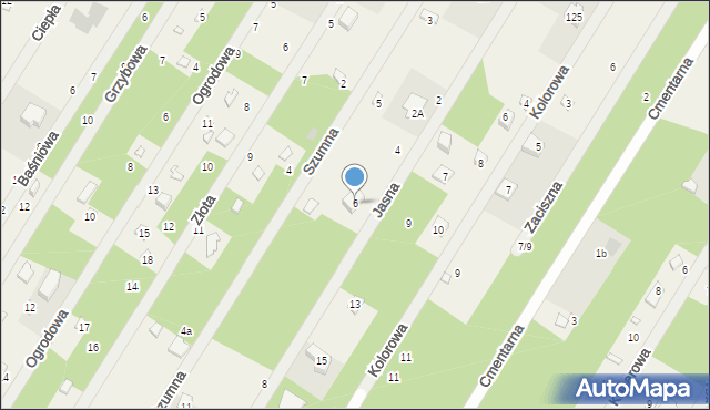 Zofiówka, Jasna, 6, mapa Zofiówka