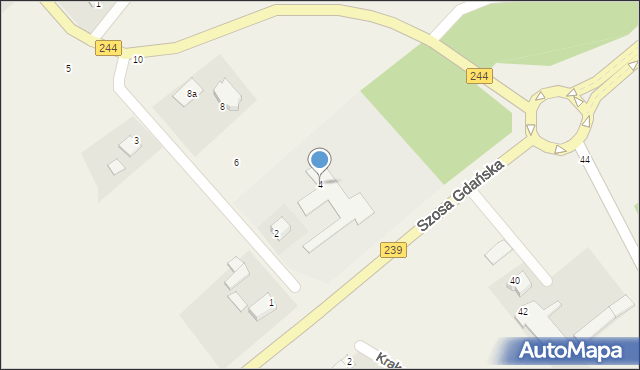 Żołędowo, Jastrzębia, 4, mapa Żołędowo