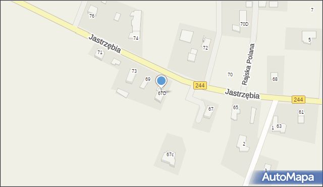 Żołędowo, Jastrzębia, 67D, mapa Żołędowo