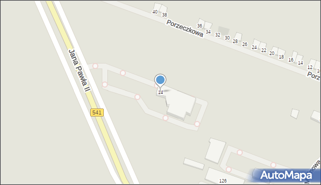 Żuromin, Jana Pawła II, 14, mapa Żuromin