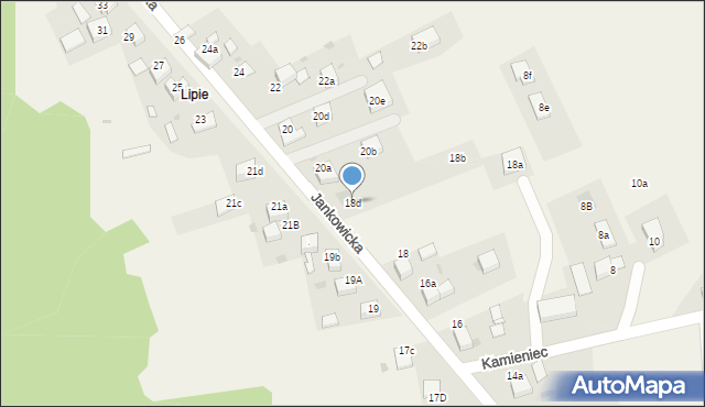Zwonowice, Jankowicka, 18d, mapa Zwonowice