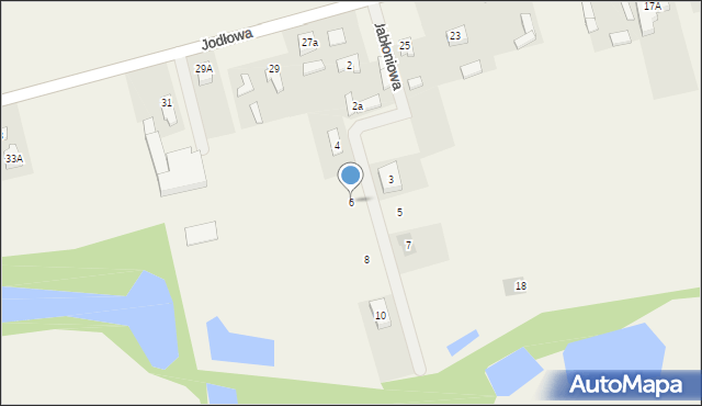 Żychlin, Jabłoniowa, 6, mapa Żychlin