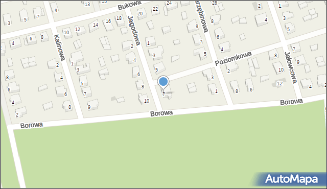 Żychlin, Jagodowa, 7, mapa Żychlin