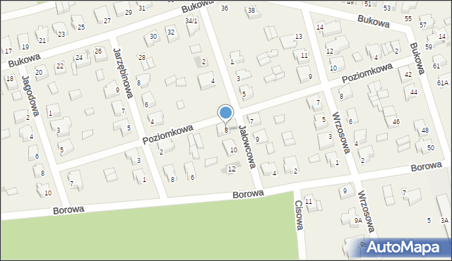 Żychlin, Jałowcowa, 8, mapa Żychlin