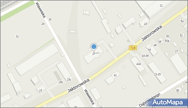 Żyrardów, Jaktorowska, 17, mapa Żyrardów