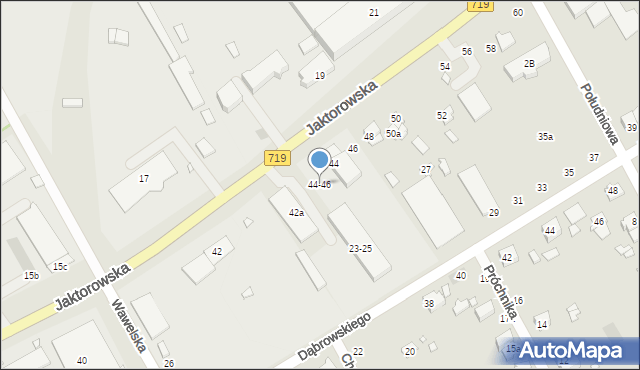 Żyrardów, Jaktorowska, 44-46, mapa Żyrardów