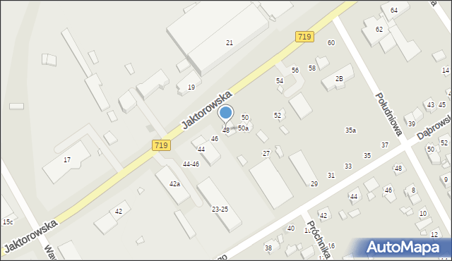 Żyrardów, Jaktorowska, 48, mapa Żyrardów